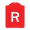 Signmission Designer Series Sign-Sign W/ Letter R, Red & White Aluminum Sign, 18" x 24", RW-1824-22930 A-DES-RW-1824-22930 - alternate 1